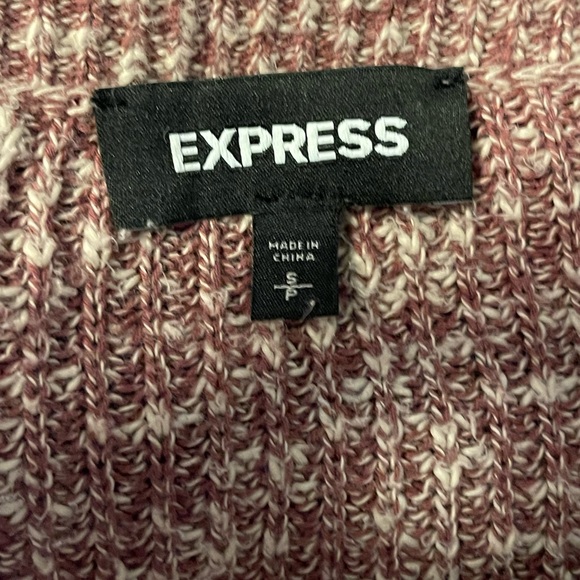 Express Maroon High Low Sweater Size Small - Picture 4 of 5